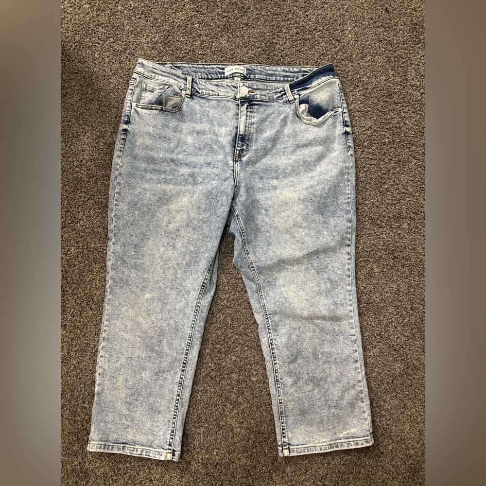 Lane Bryant Light Wash Straight Leg Jeans